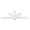 Ekena Millwork Kennewick Architectural Grade PVC Gable Bracket, 96"W x 28"H x 6"D x 6"F, 7/12 Pitch GBP096X28X0606KEN00 - alternate 3